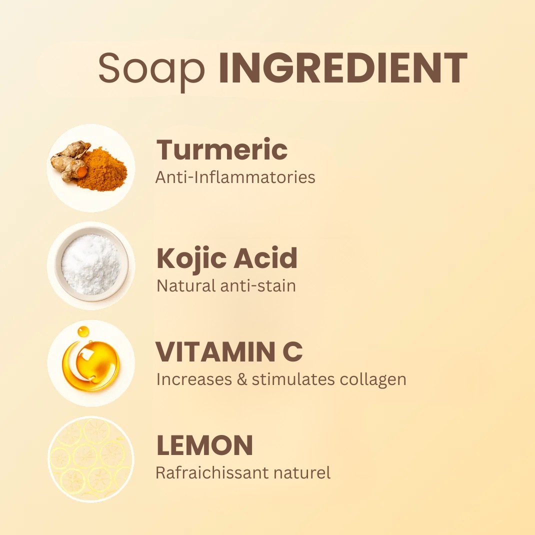 Anti-Blemish Soap with Turmeric and Kojic Acid